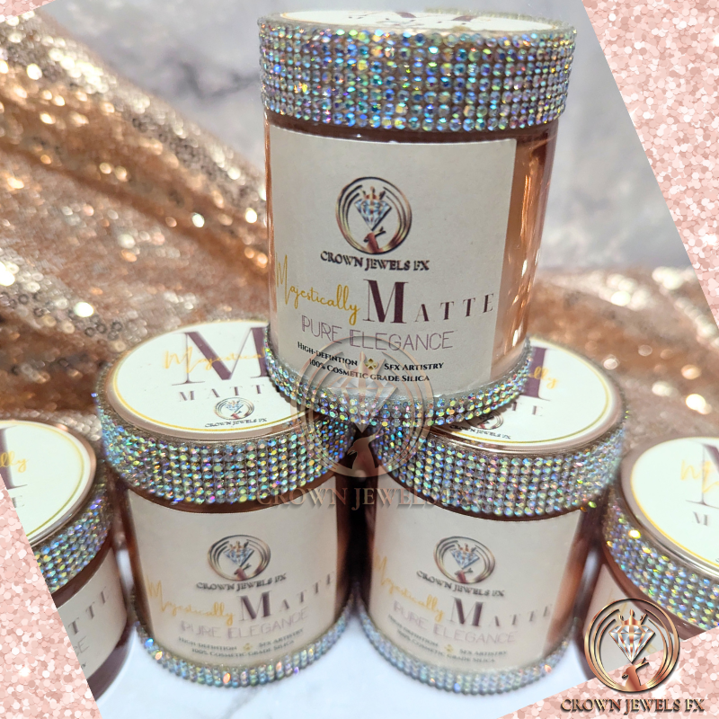 Exclusive Majestically Matte Powder – 4 Oz Glass Jar