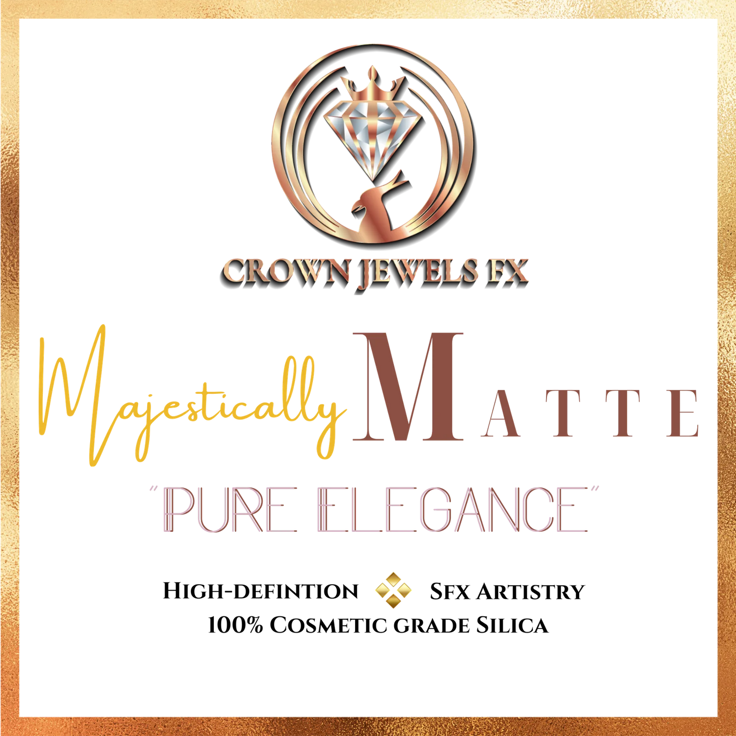 Exclusive Majestically Matte Powder – 4 Oz Glass Jar