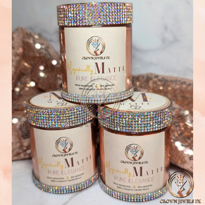 Exclusive Majestically Matte Powder – 4 Oz Glass Jar