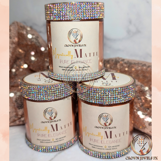 Exclusive Majestically Matte Powder – 4 Oz Glass Jar
