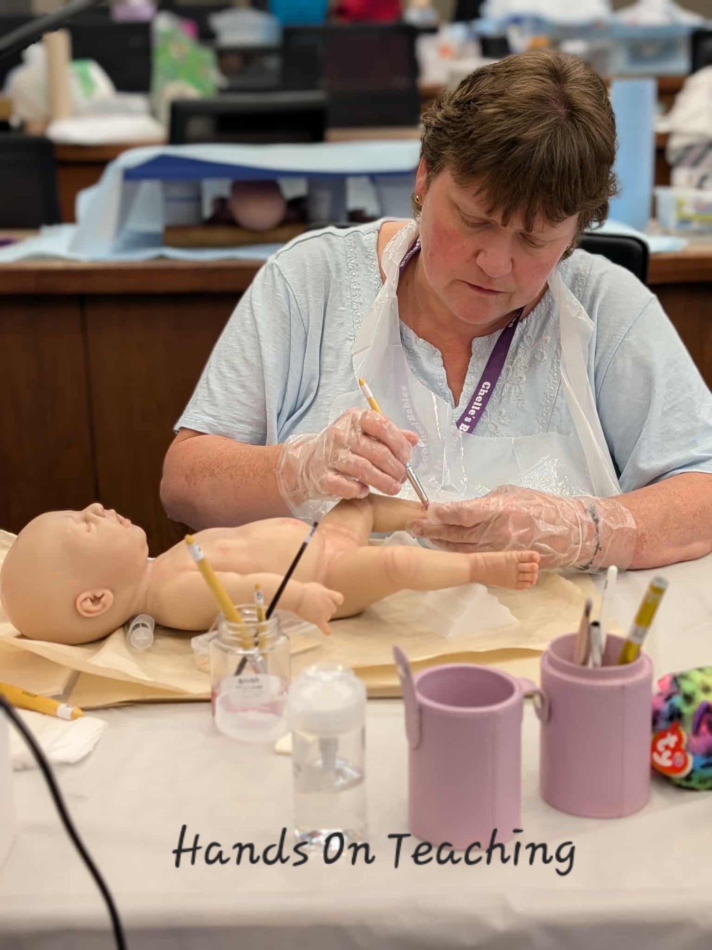 $350 DEPOSIT ONLY!!~ 2026-Beginners Silicone Painting Class ~ Kansas Doll Show