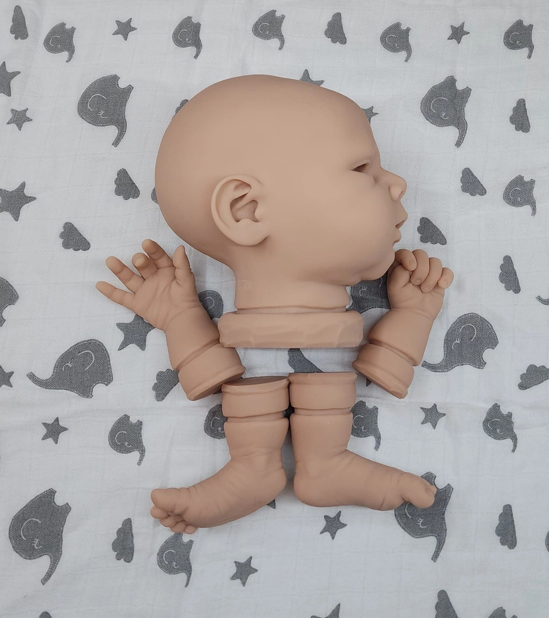 Silicone Baby outlet limbs 1/4 for clothv body Unpainted custom